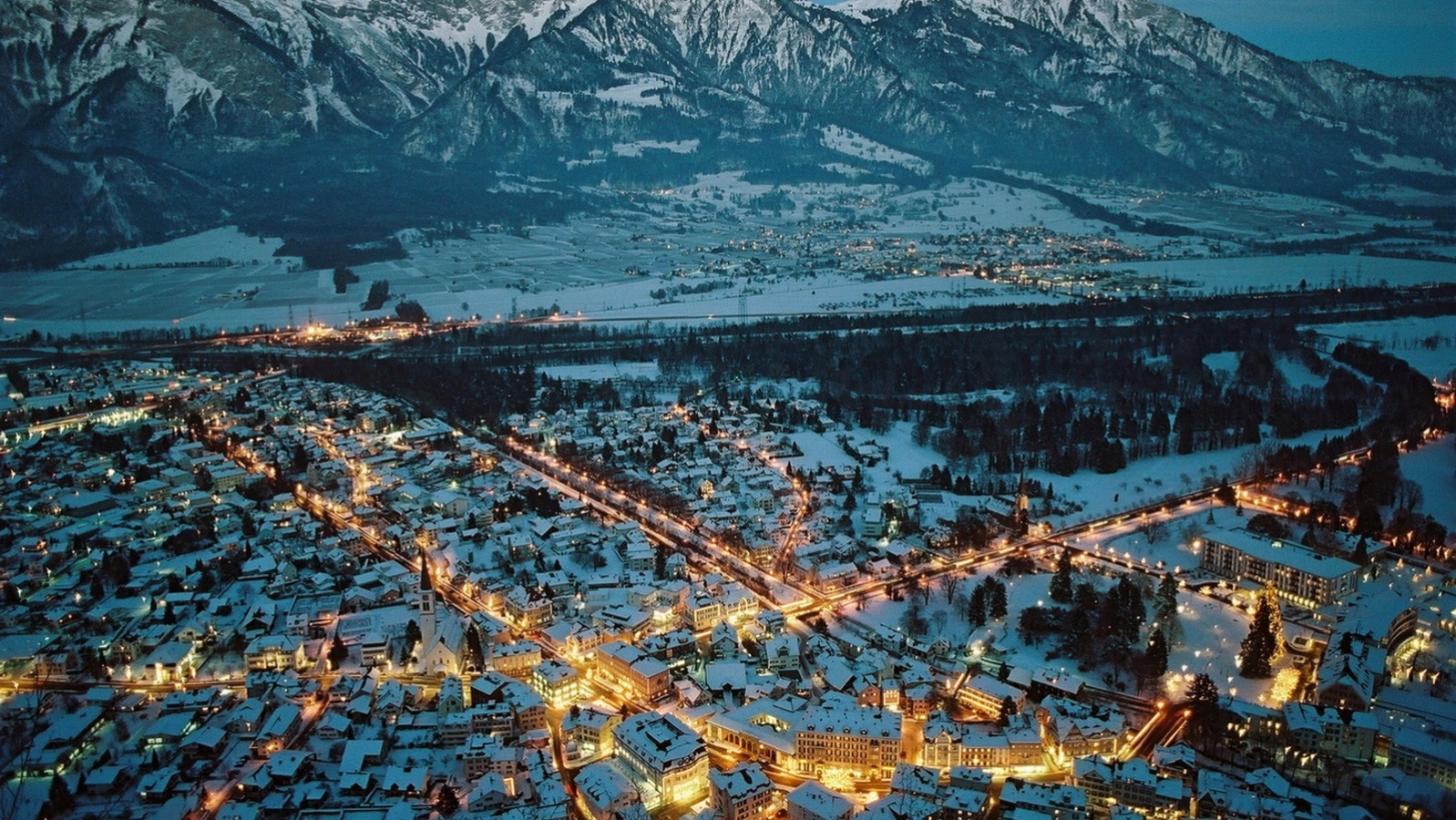 Bad Ragaz city view