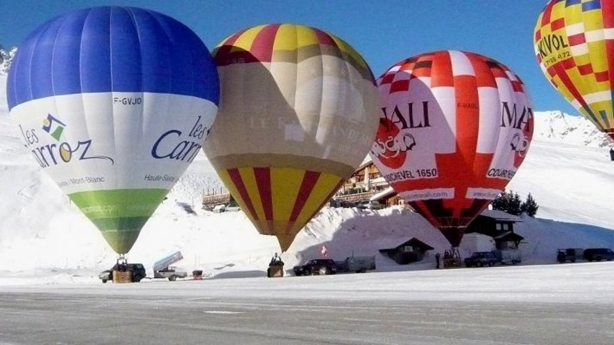 Courchevel hot air balloon