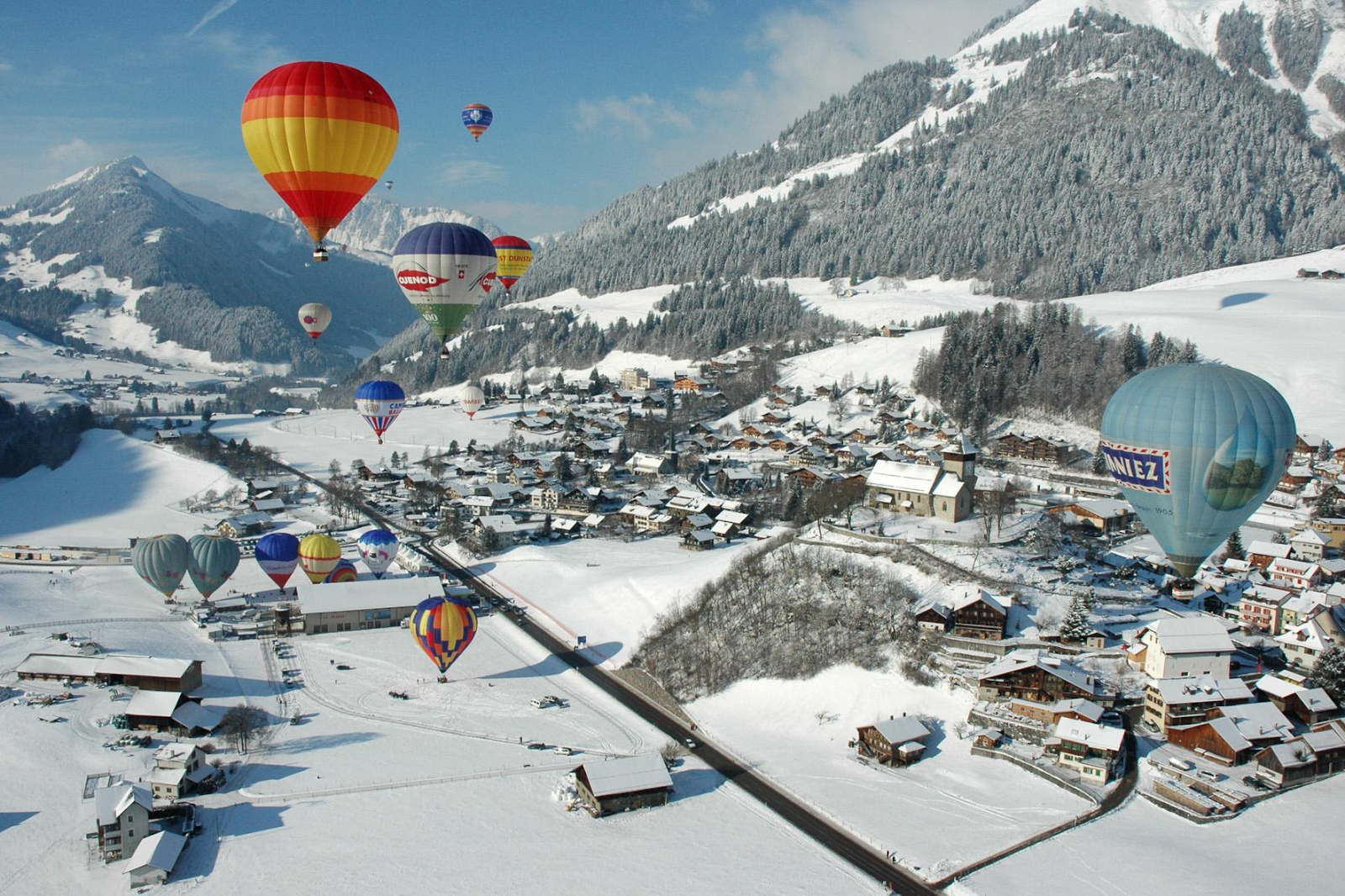 Gstaad hot air balloon